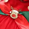 Pet Circle Winter Holiday Dog Dress Small Breeds - Festive Red Reindeer Fluffy Tutu Outfit