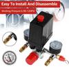 Dual Pressure Gauges Air Compressor Control Switch  Pneumatic Power