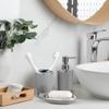 Badezimmerzubehör, 8-teiliges Badezimmerzubehör-Set mit Mülleimer, Zahnbürstenhalter und -becher, Seifenspender und Schale