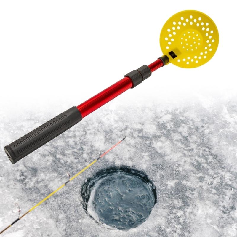 Ice Fishing Skimmer Scoops Foldable Ice Slush Scoops Light Weight Winter Outdoor Fishing Shovel for Easy Removing