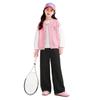 Disney Girls' Color-Block Baseball Jacket and Harem Pants Set