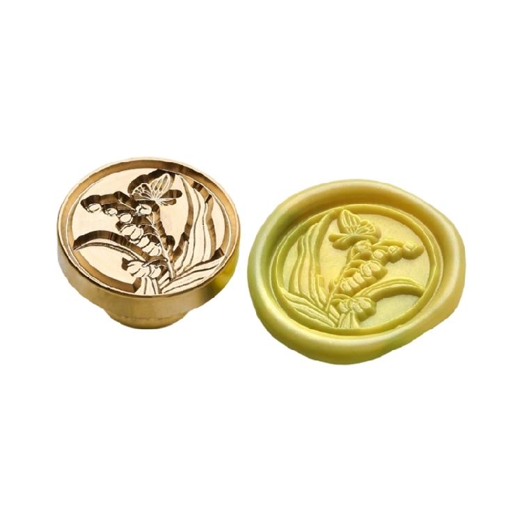 Flower Embossed Wax Seal Stamp Metal Sealing Stamp Head for Seal Envelope Valentines Card Wedding Invitation Wine Bottle