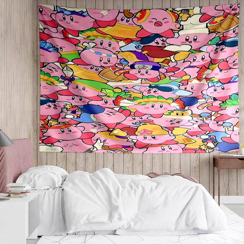 1PC Cute Pika Adventure K-pop music group Tapestry Accessories for Bedroom,Livingroom, dormitory Room Wall Decor Fan Birthday Gifts