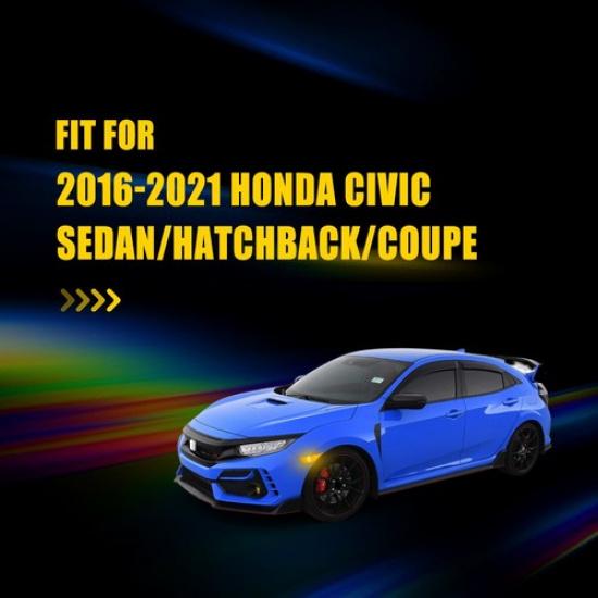 2X LED Side Marker Lights Amber For 2016-21 Honda Civic Sedan/Hatchback/Coupe EK