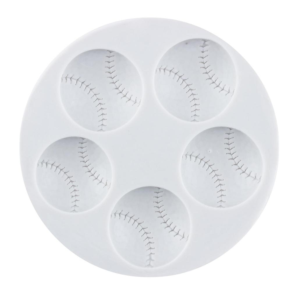 Basketball Silicone Molds Rugby Football Baseball Fondant Mold Cake Decorating Tools Cupcake Topper Candy Resin Clay Chocolate Gumpaste Mold