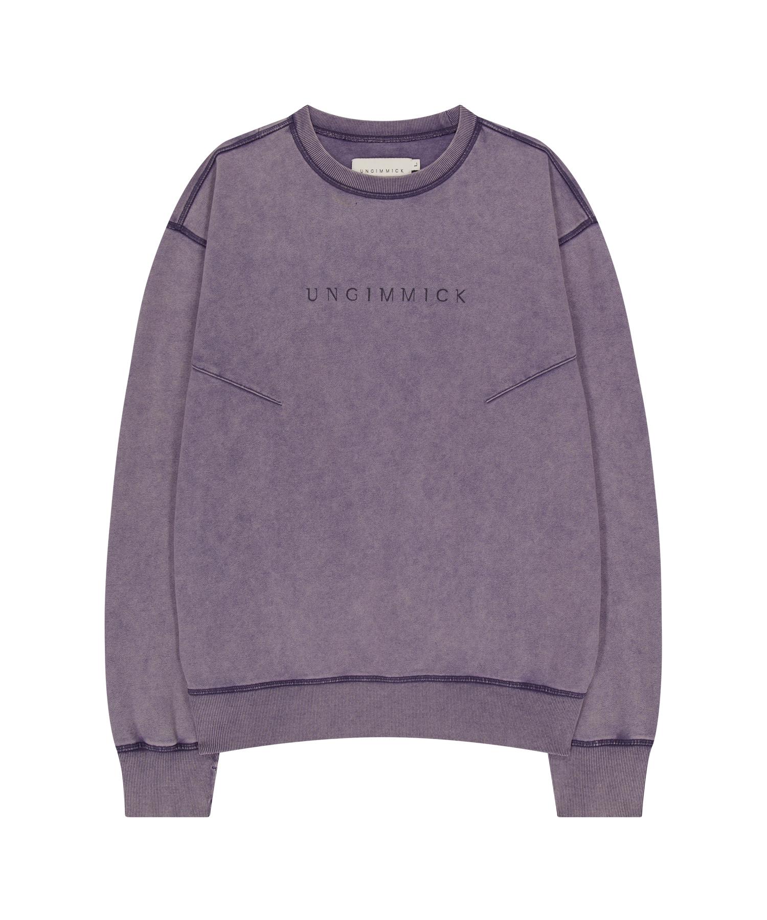 Свитшот Un Gimmick с эффектом стирки (фиолетовый) Purple/M
