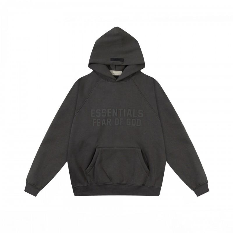 Unisex Oversized Hooded Sweatshirt With Flock Letter Print Soft Cotton Blend Warm Lined