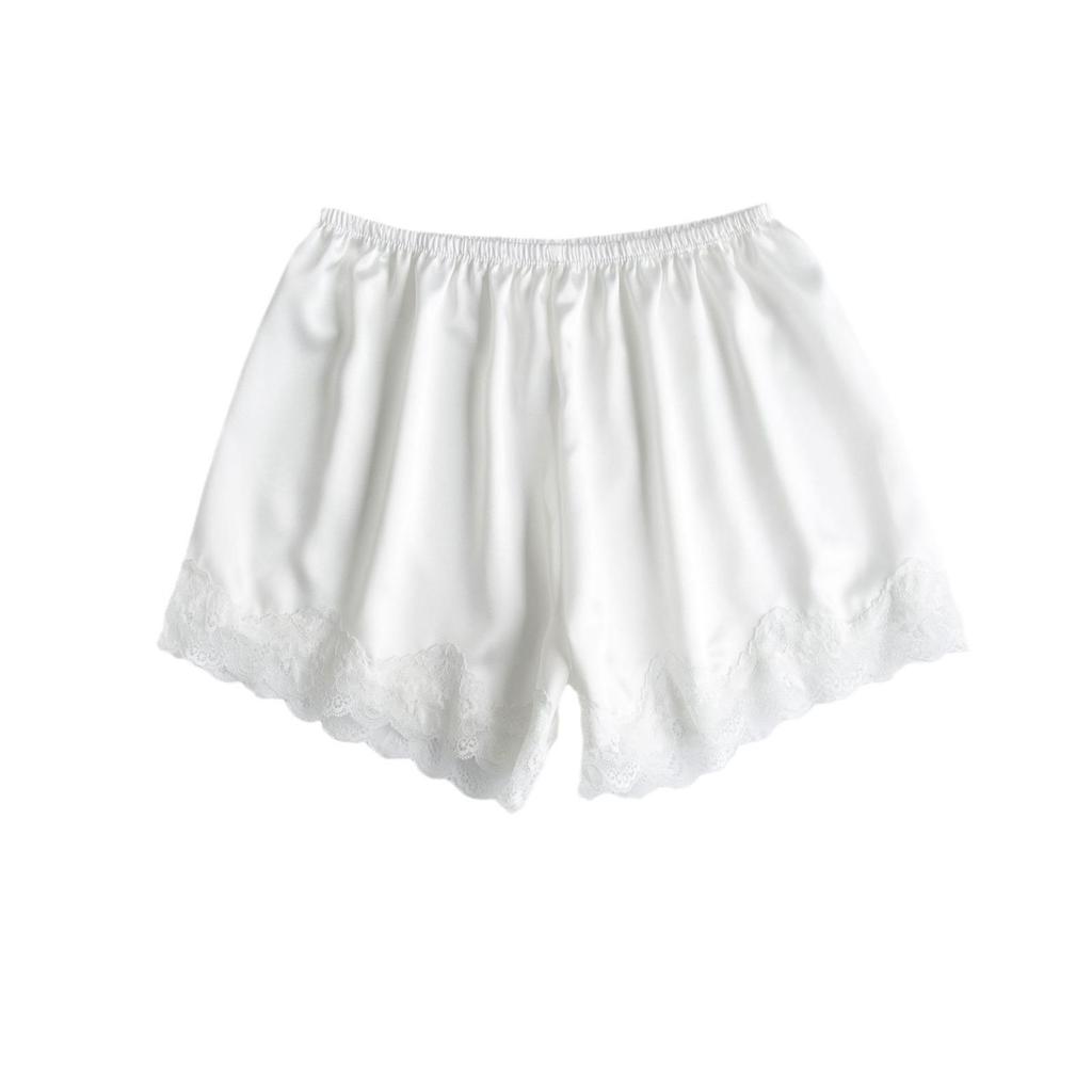 Women's Anti-Exposure Lace Safety Shorts, Lightweight & Non-Curling, Plus Size, Loose Fit for Summer.