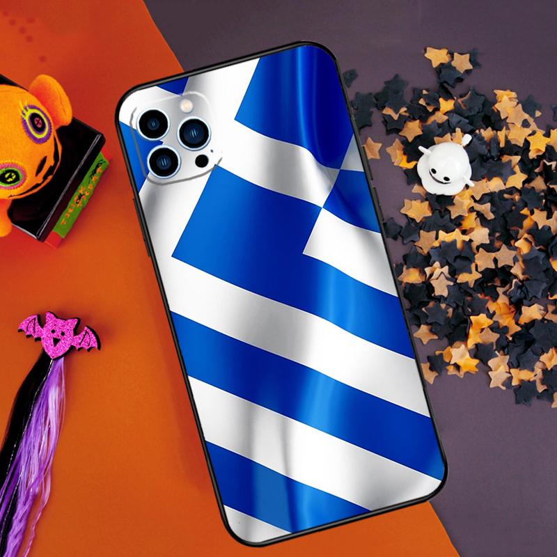 

Greece Greek Flag Bumper Case For iPhone 16 14 15 Pro Max 11 12 13 Pro Max Mini XR 16e 16 15 Plus Phone Cover iPhone 16 Plus