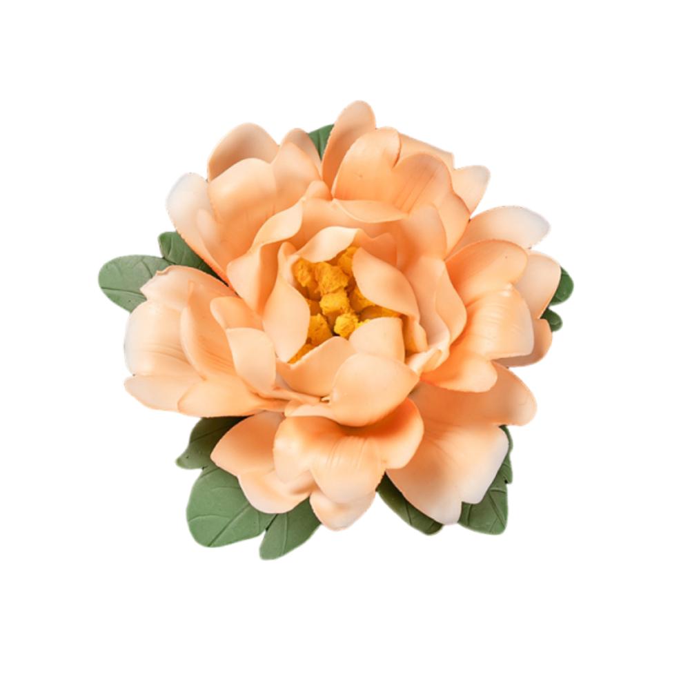 Creative Peony-Shaped Incense Burner Ceramic Traditional Chinese Style Flower Sticks Incense Tray Handicraft Elegant