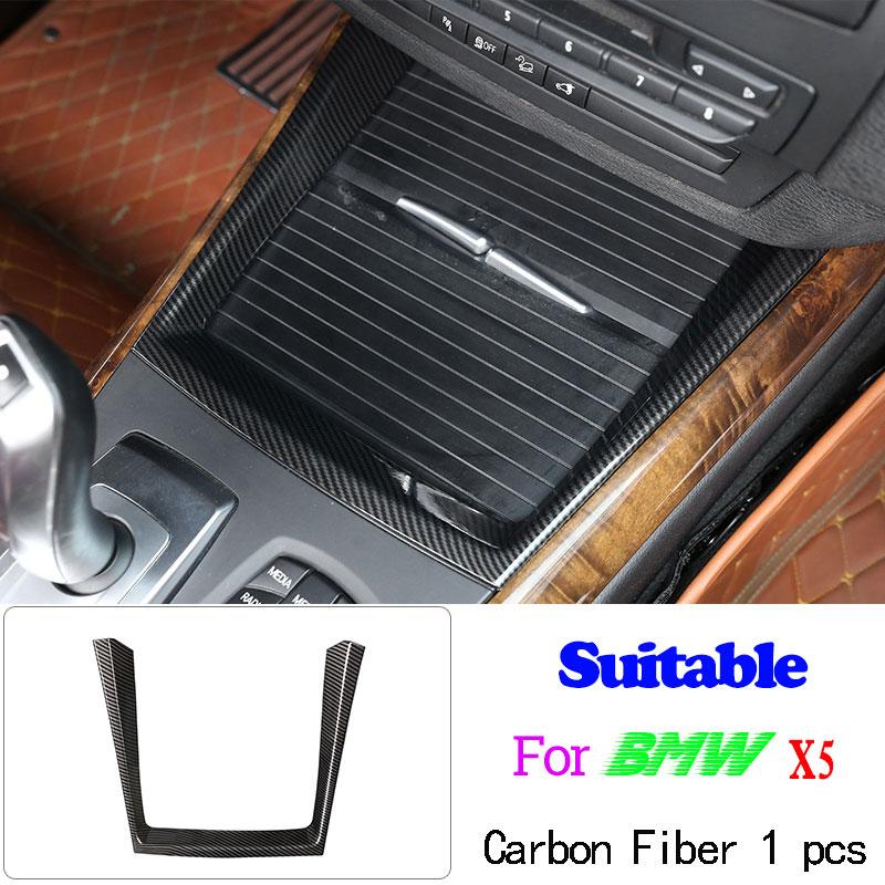 Car Accessories Carbon Fiber Style For BMW X5 X6 E70 E71 2008-2013 ABS Car Interior Decoration Strip Frame Cover Trim Sticker