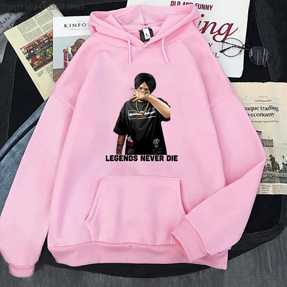 Legendy Nikdy Nezemřou Sidhu Moose Wala Mikiny Indický Rapper Mikina Unisex Harajuku Ležérní Pánské Dámské Y2k Oblečení