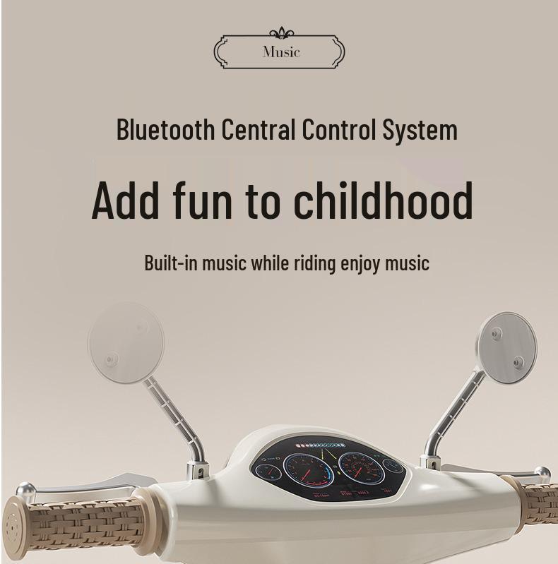 Children's Cross-Border Electric Tricycle with Remote Control - Dual-Drive, Rechargeable, Ideal Gift for Boys and Girls