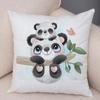 Cartoon Chinese Panda Decorative Pillowcase Car Ornaments Office Living Room Sofa Home Pillowcase