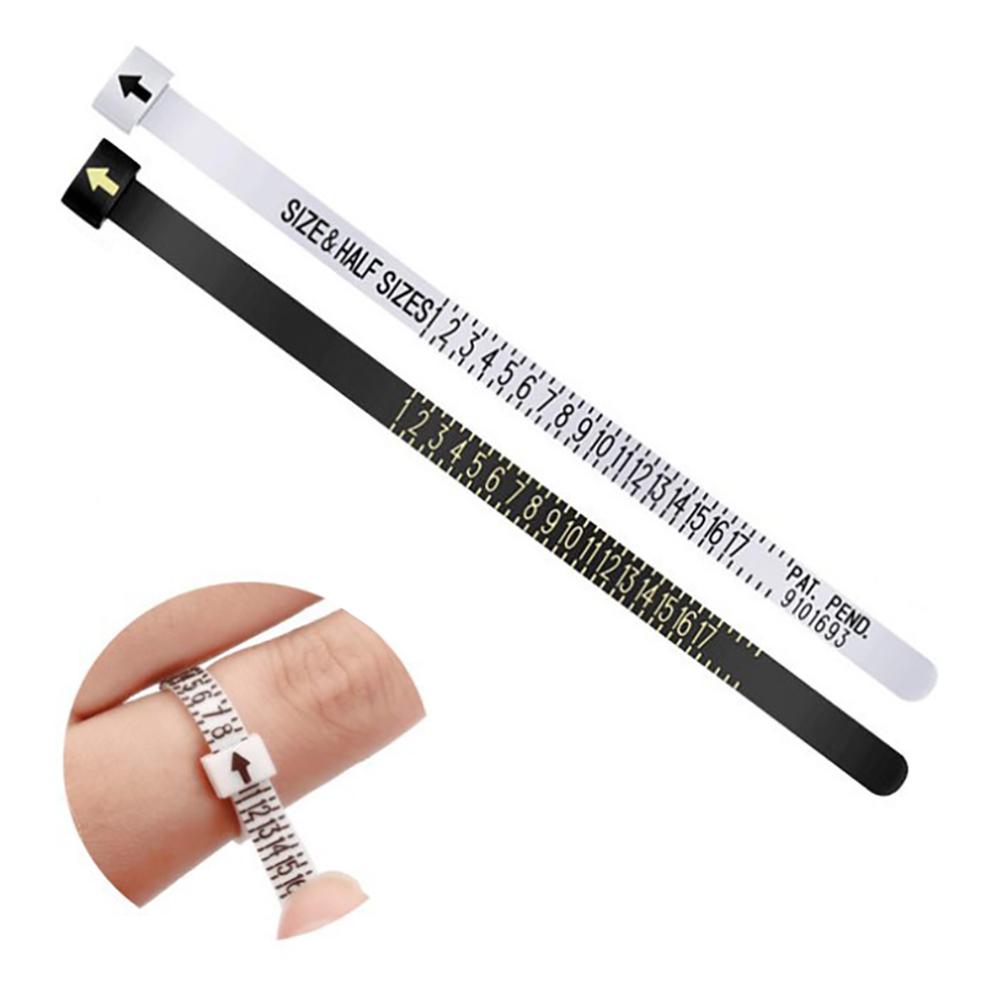 Ring Sizer Measuring Set 2PCS Reusable Finger Size Gauge Measure Tool Jewelry Sizing Tools