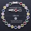CMM Delicate Multicolor Choice Zirconia Bracelet for Brides