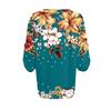 Shirts For Women Trendy V Neck Button T Shirts Casual Printed Summer Tees T Shirt Blouse Three Quarter Sleeve Tops For Women