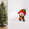 Peeping At The Christmas Snowman Self-adhesive Switch Sticker On The Bedroom Switch Socket Decoration