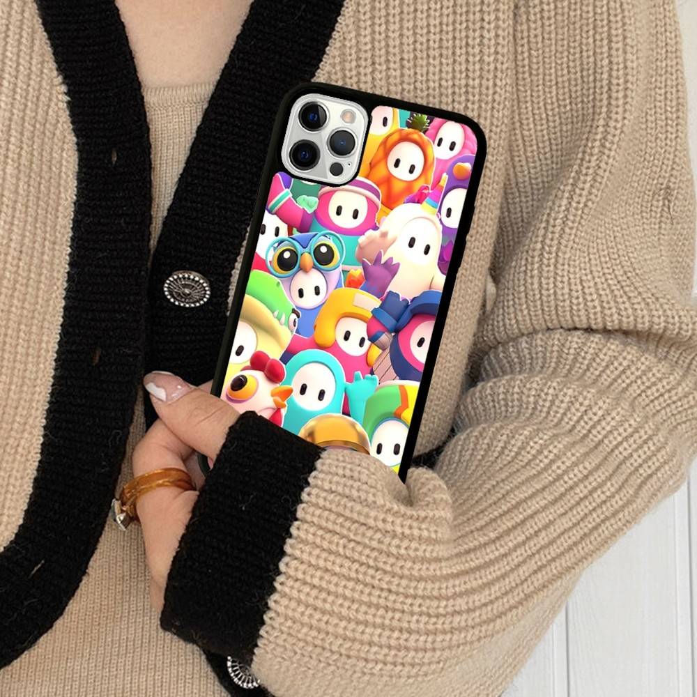 F-Fall G-Guys Party Game PC+TPU Shockproof Protective Phone Case For IPhone17 14 15 16 Pro Max 13 12 11 17 Air