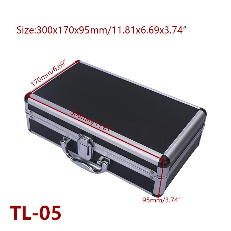 Multiple specifications Aluminum Toolboxes Silver Metal Safety Equipment Cases Portable Instrument Storage Boxes With Handles