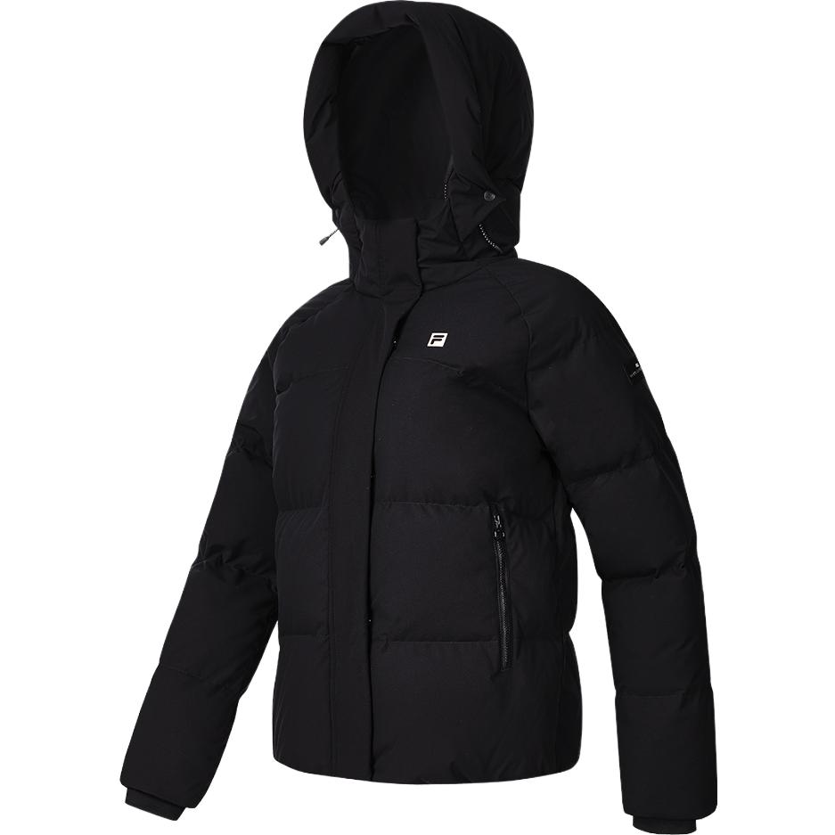 

FILA 2023 Winter New Sports Down Jacket Warm Hooded Thick Top Women outerwear Black A11W341907FBK M
