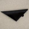 Fit For Fiat 500 Door Mirror Triangle Flag Cover Moldings Right Glossy Black