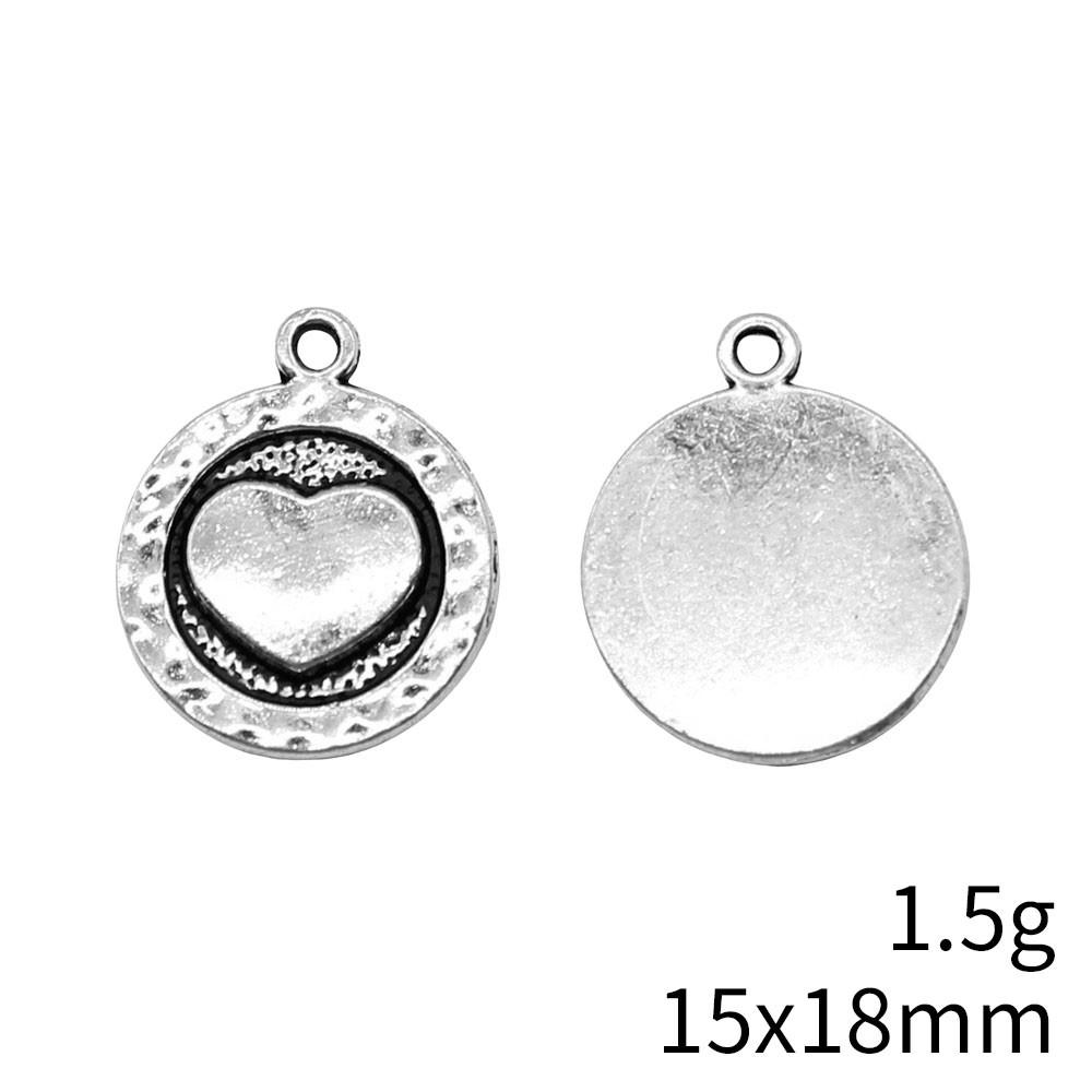 Back To School Charms Bulk Peach Heart Love Charms Pendant Women's Clothing Pendant