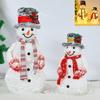 Christmas Figurine Artwork Gift Snowman Statue for Living Room Hotel Desktop 55 cm