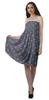 Moomaya Kvinner Sundresses Tube Kjole Trykt Smocked Kvinner Boho Kne Lang