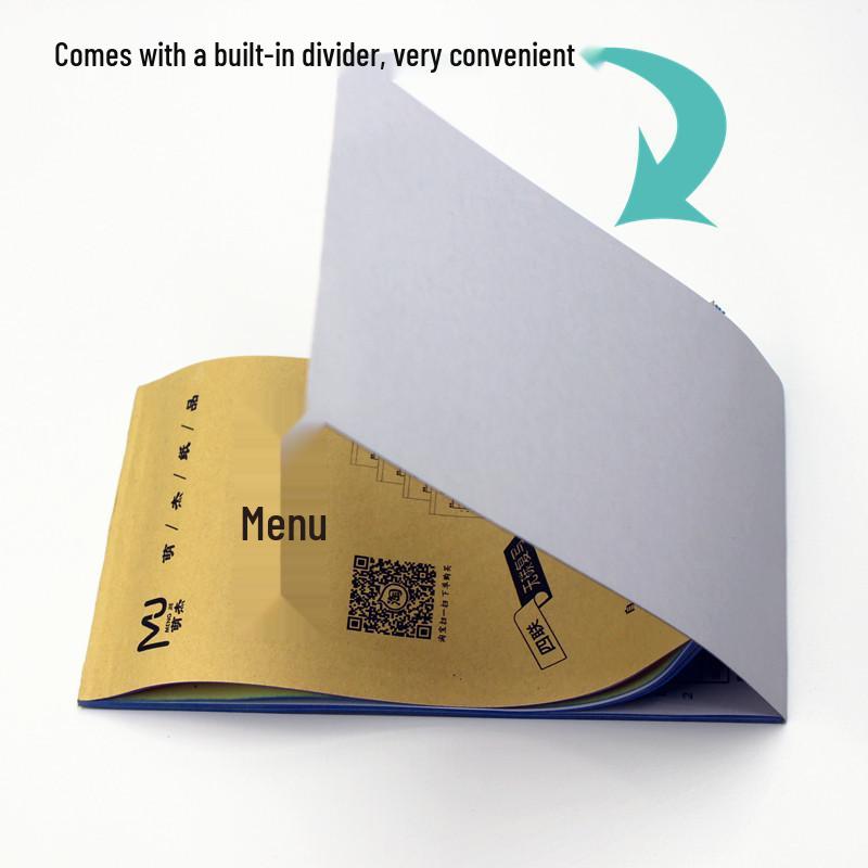 Carbonless Restaurant Menu: 50 Books/Pack, Free Shipping - Single to Four-Part Options
