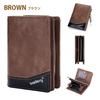 LTG Mini Wallet, Short Wallet, Bifold Wallet, Men's and Women's Wallet, 7987558, Gift, Father's Day, Mother's Day, Small Gift, Birthday Gift (Brown)