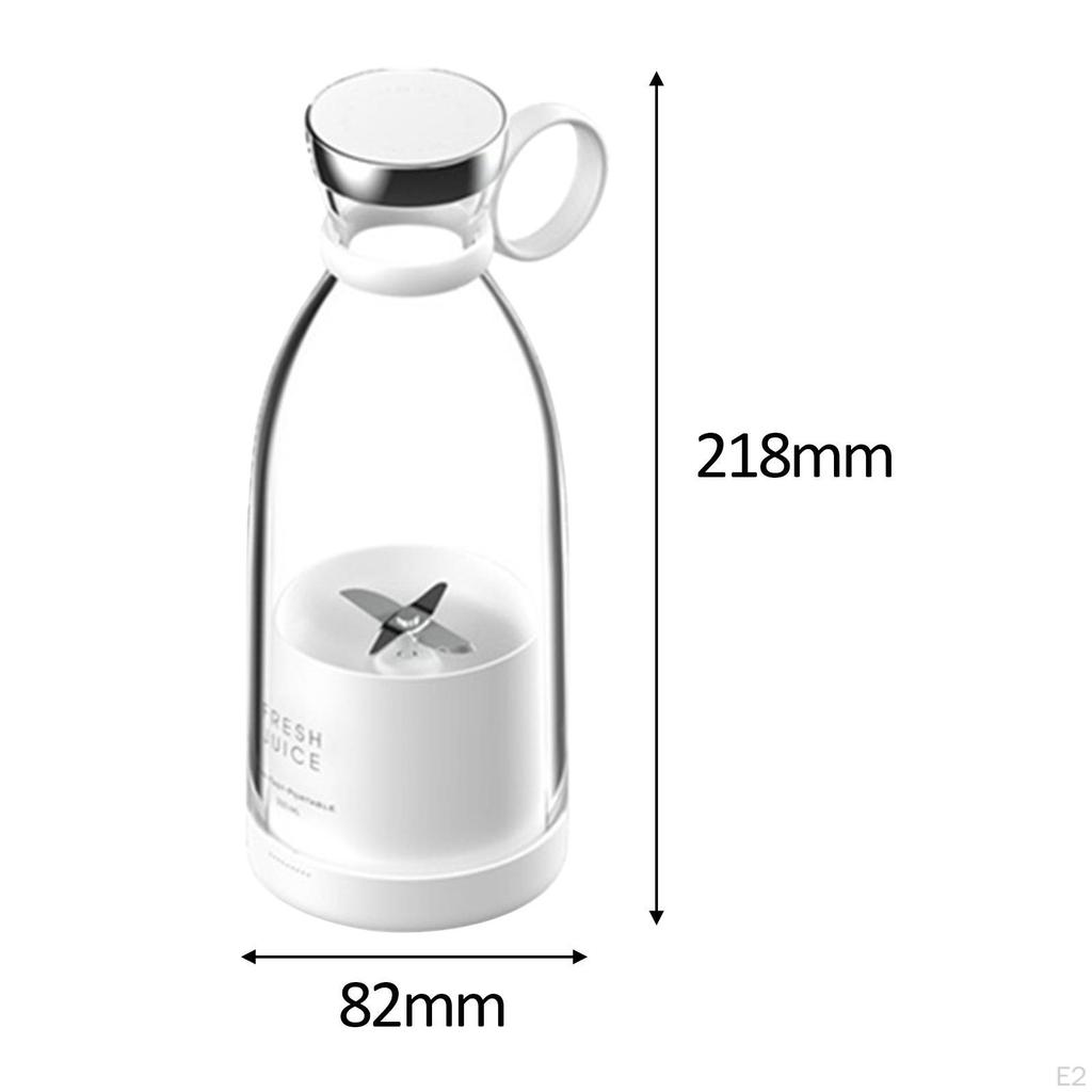 Electric Juicer Cup 380ml Fruit Portable Small Juice Maker Mini Blender for Travel