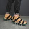 Nail Sole Screed Shoes with 13 Nails with Adjustable Strap Spike Shoes Lawn Aerator Shoes for Lawns Yard Garden Grass