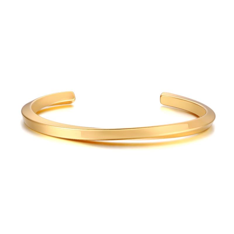 Twisted Bangle Open Cuff Bracelet 100% Stainless Steel Rope Twisted Bracelet Women Jewelry Minimalist Style
