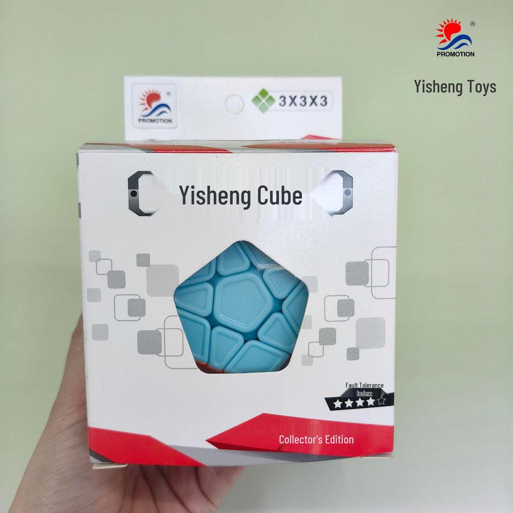 Yisheng Solid Color Dodecahedron Cube: Smooth Educational Toy with Tutorial for Kids