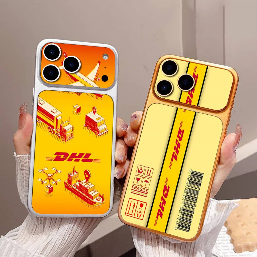 D-DHL-L Logo Protective Back Decal Skin Wrap Sticker for iPhone 17 Pro 17 Pro Max