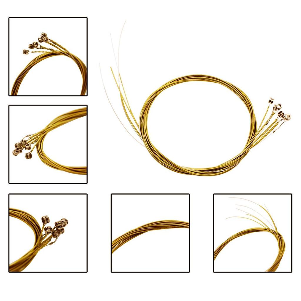 3 Full Sets of Acoustic Guitar Strings with 1 Guitar Capo, 1 Guitar Stringing Tool and 10 Guitar Picks