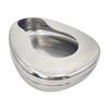 Easy to Clean 304 Stainless Steel Bedpan Sturdy with Recessed Basin
