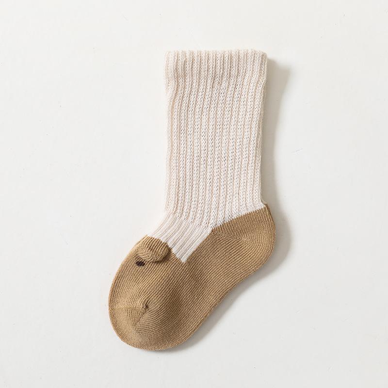 

Новые корейские двухцветные носки с 3D мультяшными ушками, забавные длинные чулки принцессы до колена для маленьких девочек и мальчиков, новорожденных и малышей XL