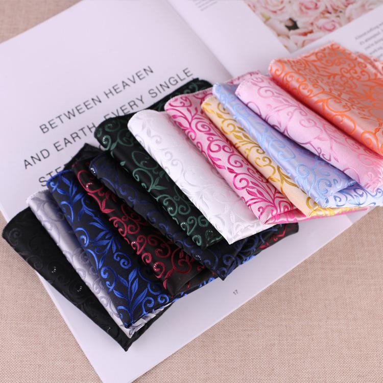 Men's Pocket Square: Customizable Logo Pattern Handkerchief for Gentleman, Evening Accessories