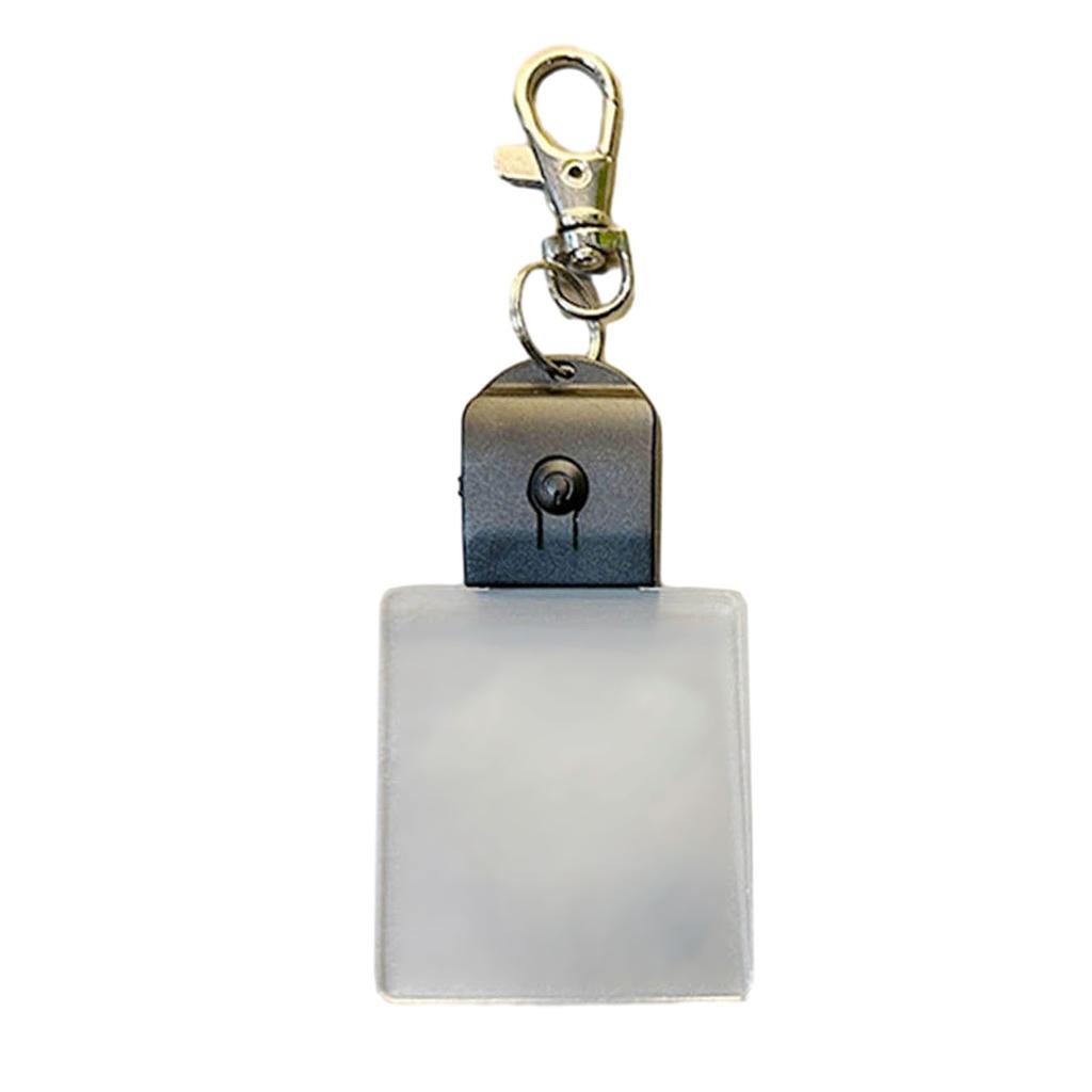 LED Keychain Novelty Night Light Key Chain Rings Christmas Festival Pattern Luminous Keyring for Outdoor Emergency Daily
