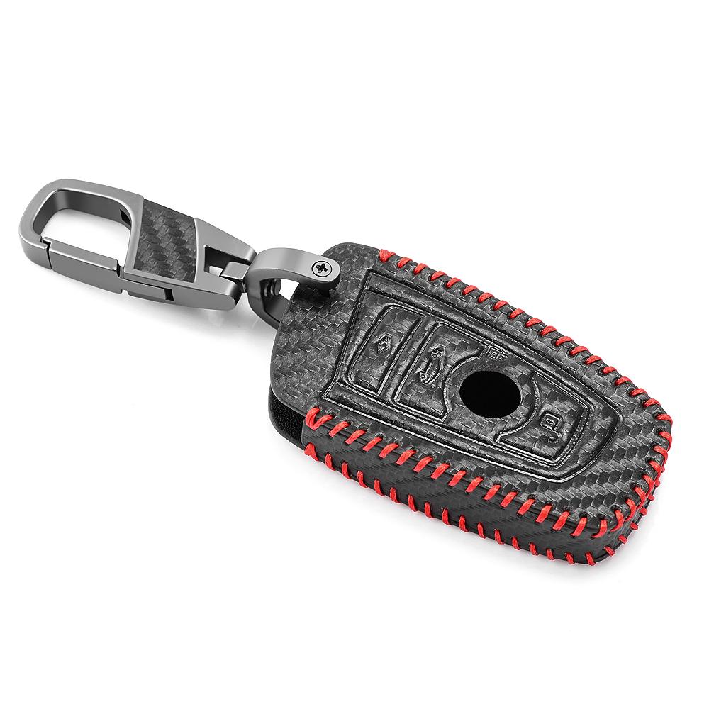 

Чехол для автомобильного ключа из искусственной кожи, чехол-брелок для BMW F30 F31 F32 F34 F20 F21 F07 F10 1 3 5 7 серии X1 X3 G01 X4 G02 X5 F15 F16 M3 M4 чёрный