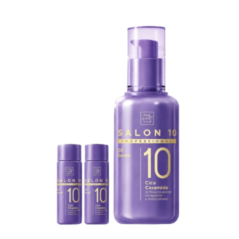 Mise En Scene Salon 10 Professional Cica Ceramide Hair Oil Serum 60ml+25ml+25ml