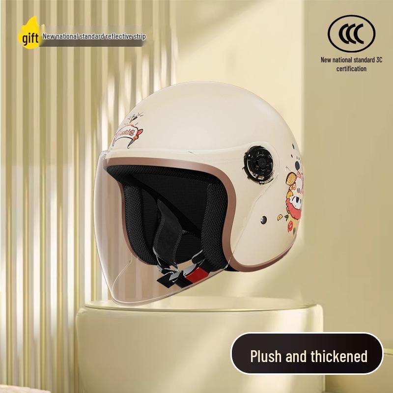Women's Unisex Winter Warm Half Helmet for Electric Scooter/Motorcycle with Free Shipping