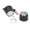 Octagonal Design Stovetop Coffee Maker 6 Cups Capacity Moka Pot  Coffee Brewing