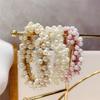 Women's Luxury Pearl Bouquet Drop Pom Pom Set of 5