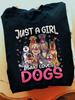 Funny Dog Lover T-Shirt: Just A Girl Who Loves Dogs