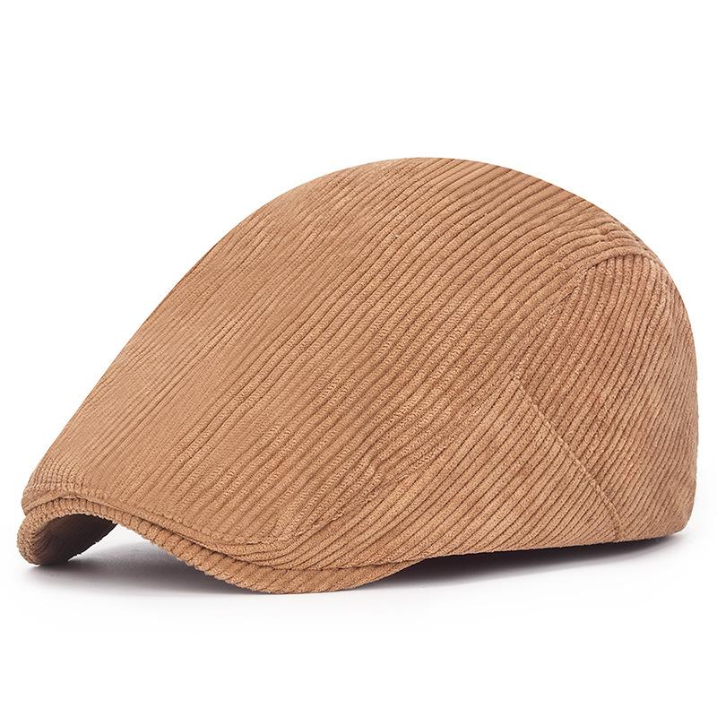 Autumn and Winter Men and Women Fashion Autumn Beret Hat Retro Newsboy Flat Cap Herringbone Duckbill Hat Painter Adjustable Gatsby Driving Cap