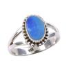 Natural Australian Opal Gemstone 925 Solid Sterling Silver Ring Size 5.5 V2a32