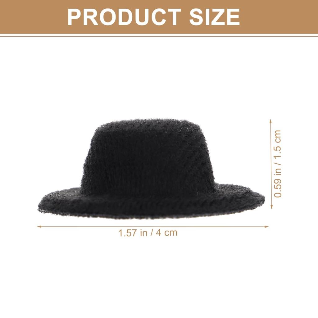 iplusmile Mini Formal Mini Fedora Mini Doll Miniature Doll Hats for DIY Dollhouse Set of 40 Hats, Hats, Hats, Kids, Use,